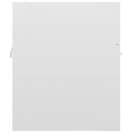 Dulap cu chiuveta incorporata, alb lucios, 41 x 38.5 x 46 cm