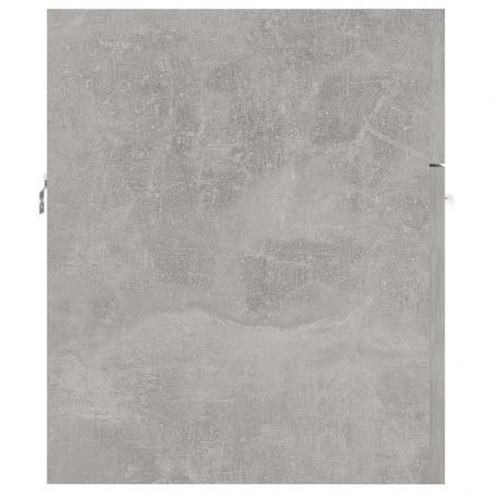 Dulap cu chiuveta incorporata, gri beton, 41 x 38.5 x 46 cm