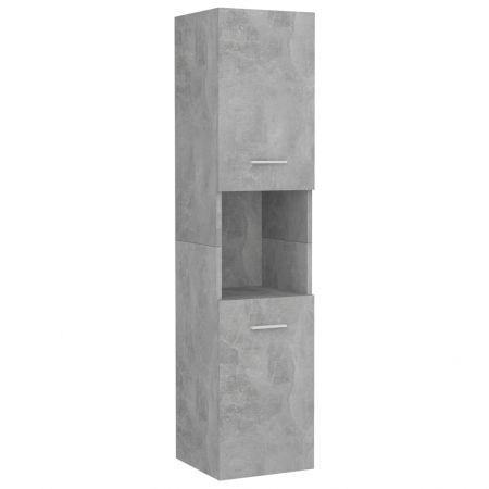 Set mobilier de baie, gri beton, 80 x 38.5 x 46 cm