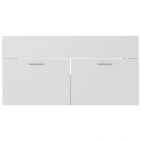 Set mobilier de baie, alb, 90 x 38.5 x 46 cm
