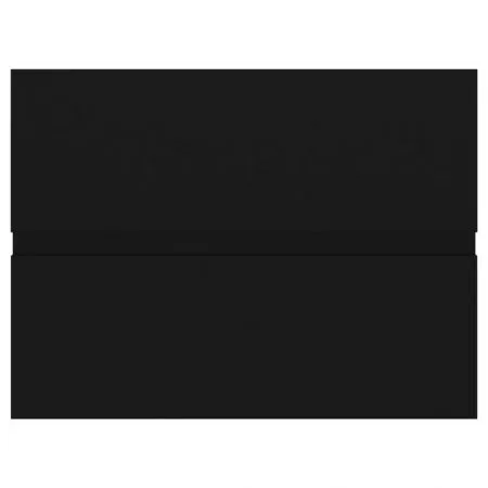 Dulap cu chiuveta incorporata, negru, 60 x 38.5 x 45 cm