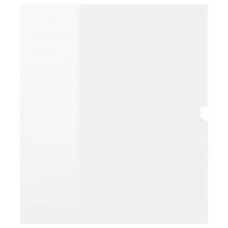 Dulap cu chiuveta incorporata, alb lucios, 80 x 38.5 x 45 cm