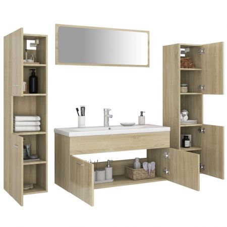 Set mobilier baie, maro