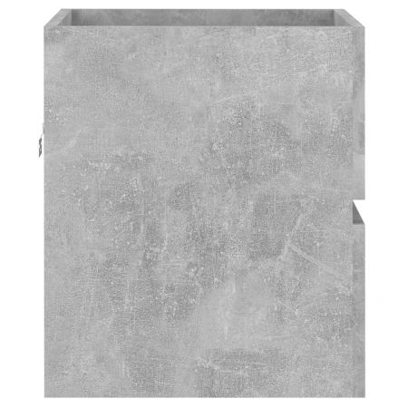 Dulap cu chiuveta incorporata, gri beton, 41 x 38.5 x 45 cm