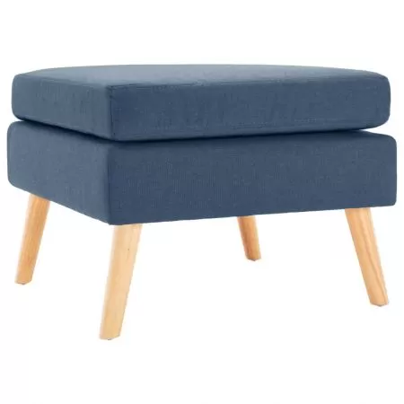 Taburet, albastru, material textil