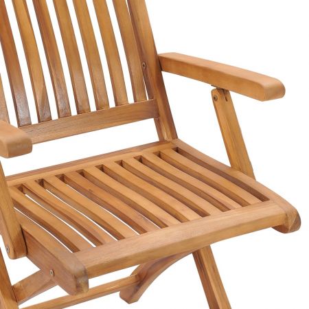 Set 4 bucati scaune de gradina pliabile cu perne, rosu