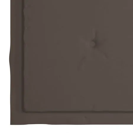 Set 6 bucati scaune de gradina pliabile cu perne, gri taupe