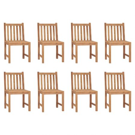 Set 8 bucati scaune de gradina cu perna, model rosu