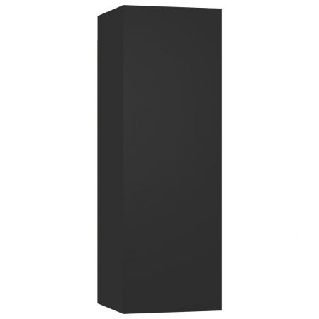 Set dulapuri TV, 5 piese, negru, 80 x 30 x 30 cm 