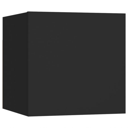 Set dulap TV, 5 piese, negru, 30.5 x 30 x 60 cm