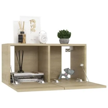 Set de dulapuri TV, 8 piese, stejar sonoma, 60 x 30 x 30 cm