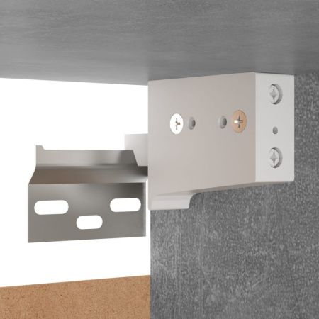 Set de dulapuri TV, 8 piese, gri beton, 80 x 30 x 30 cm