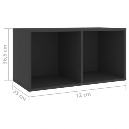 Set de dulapuri TV, 8 piese, gri, 37 x 35 x 37 cm