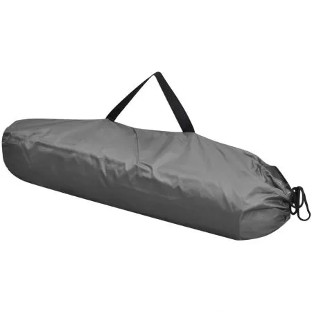 Toaletă portabilă pentru camping, cu cort gri, 10+10 L
