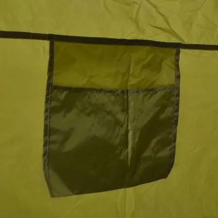 Toaletă portabilă pentru camping, cu cort verde, 10+10 L