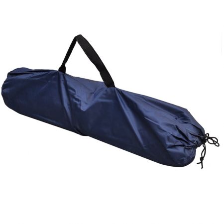 Toaletă portabilă pentru camping, cu cort albastru, 10+10 L