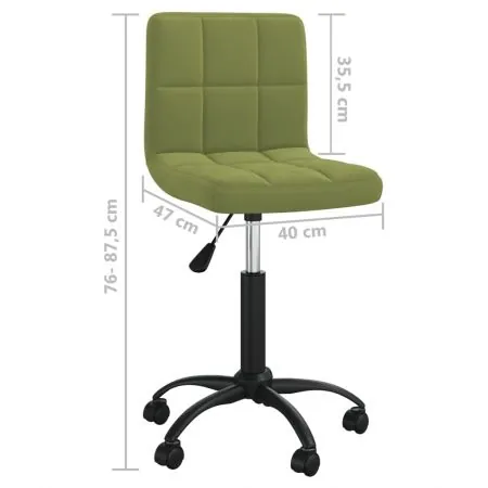 Scaun de bucatarie pivotant, verde deschis