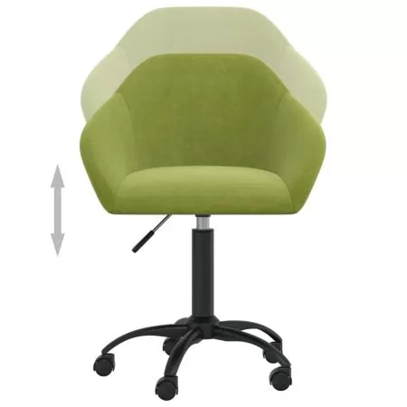 Scaun de birou pivotant, verde deschis