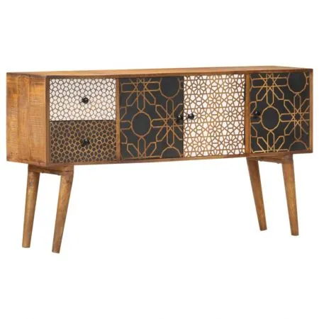  Dulap, model imprimat, 130 x 30 x 70 cm, lemn masiv de mango