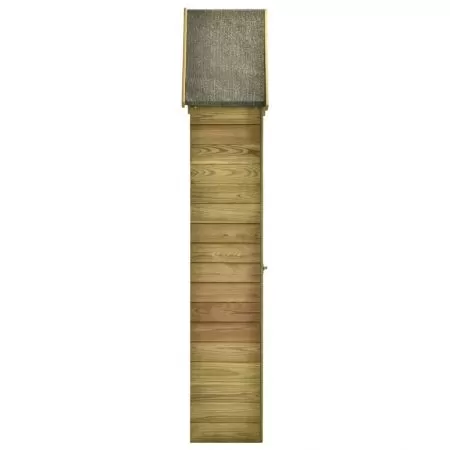 Magazie unelte de gradina cu usa 77x28x178 cm lemn pin tratat, maro