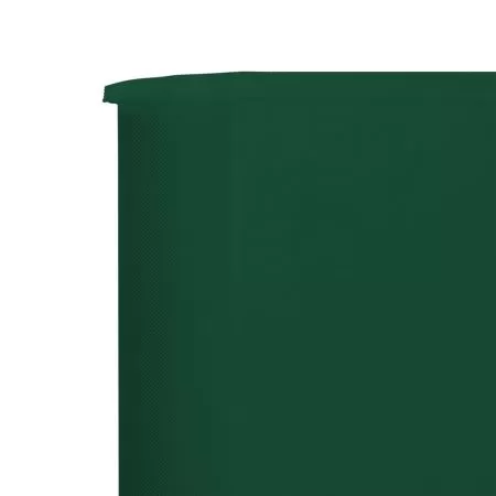 Paravan anti-vant cu 3 panouri, verde, 400 x 80 cm