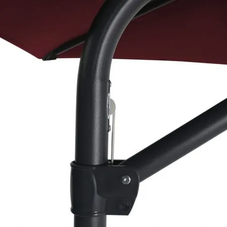 Umbrelă de soare exterior, stâlp din oțel, roșu bordo, 300 cm