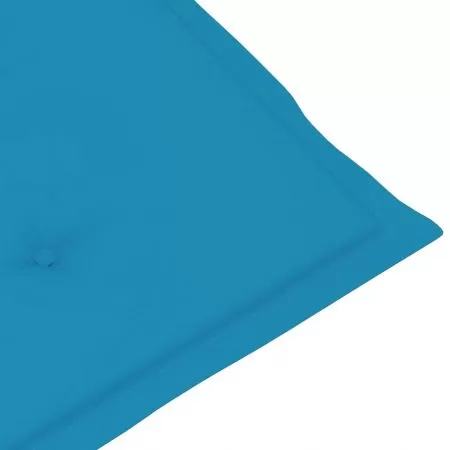 Set 2 bucati perne pentru scaun de gradina, albastru, 100 x 50 x 3 cm