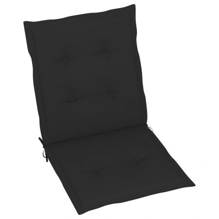 Set 2 bucati perne scaun de gradina, negru, 100 x 50 x 3 cm