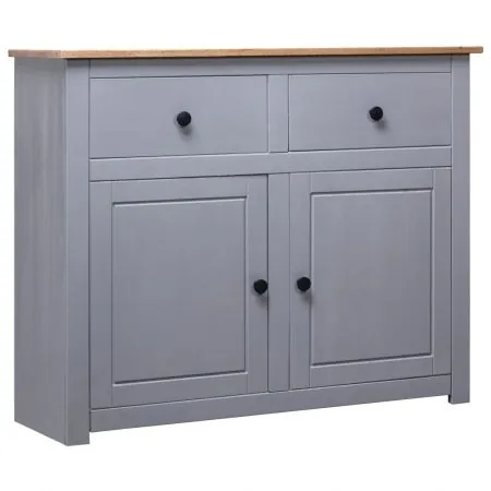  Servantă, gri, 93 x 40 x 80 cm, lemn masiv pin, gama Panama