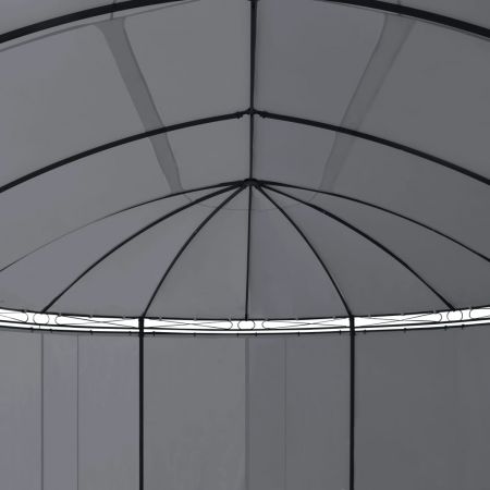 Pavilion cu perdele, antracit, 530 x 350 x