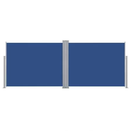Copertina laterala retractabila, albastru, 140 x 1000 cm