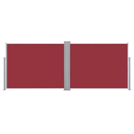 Copertina laterala retractabila, rosu, 140 x 1000 cm