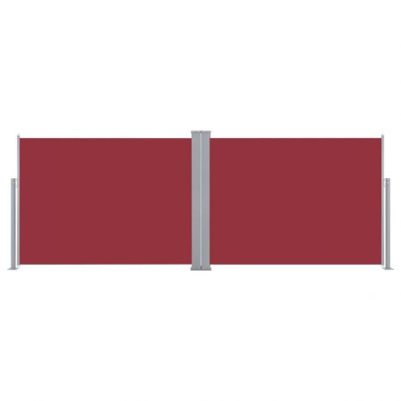Copertina laterala retractabila, rosu, 100 x 1000 cm