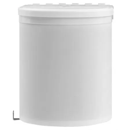 Cos de gunoi incorporat de bucatarie, alb, 26.5 x 26.5 x 29 cm