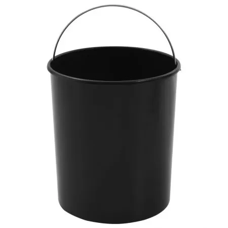 Cos de gunoi incorporat de bucatarie, negru si argintiu, 26.5 x 26.5 x 29 cm