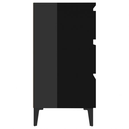 Servanta, negru lucios