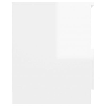 Noptiera, alb lucios, 40 x 50 cm