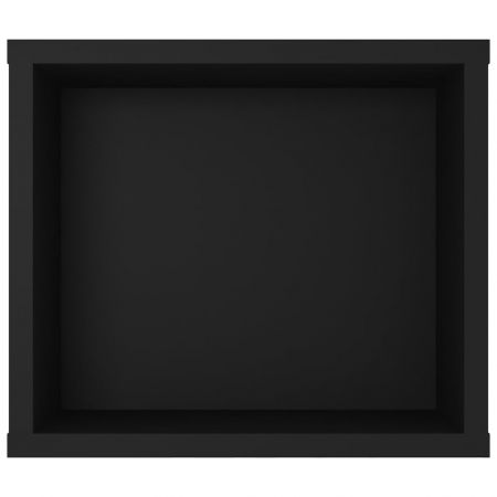 Dulap TV suspendat, negru, 100 x 30 x 26.5 cm