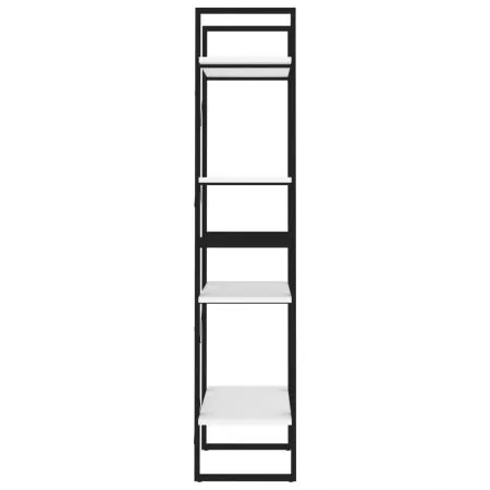 Biblioteca cu 4 rafturi, alb, 60 x 30 x 140 cm