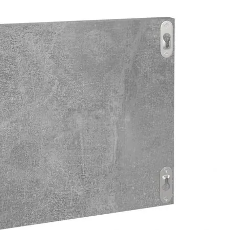Set 4 bucati rafturi de perete, gri beton, 80 x 11.5 x 18 cm
