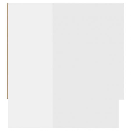 Șifonier, alb extralucios, 100x32,5x35 cm, PAL