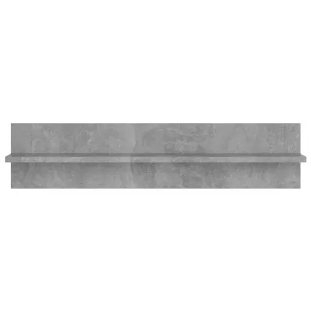 Set 4 bucati rafturi de perete, gri beton, 80 x 11.5 x 18 cm