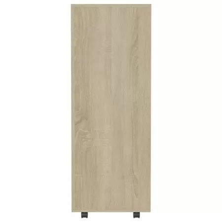 Șifonier, alb și stejar Sonoma, 80x40x110 cm, PAL
