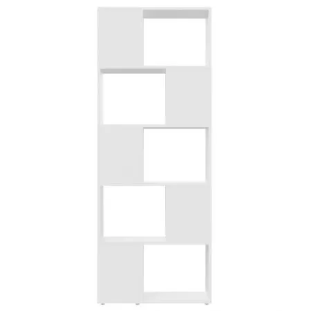 Biblioteca/Separator camera, alb, 60 x 24 x 155 cm