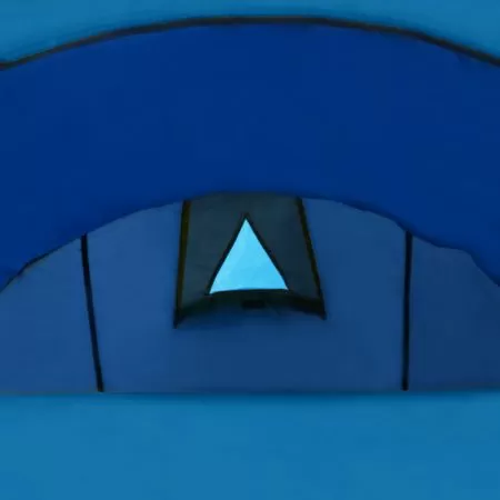 Cort camping 4 persoane, albastru deschis, 180 x 110 cm
