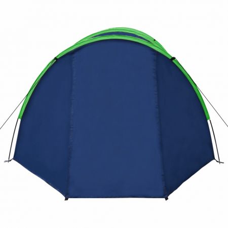 Cort camping 4 persoane, verde, 180 x 110 cm