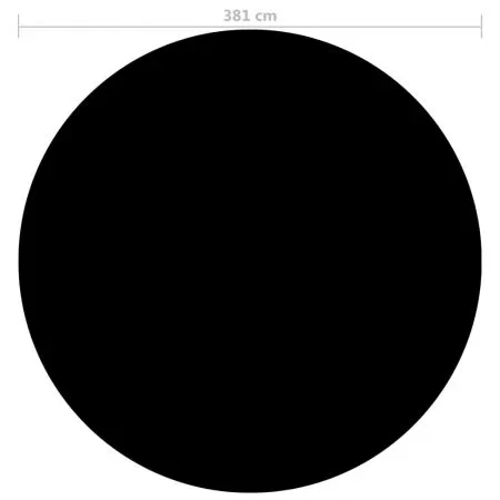 Prelata piscina, negru, 381 cm