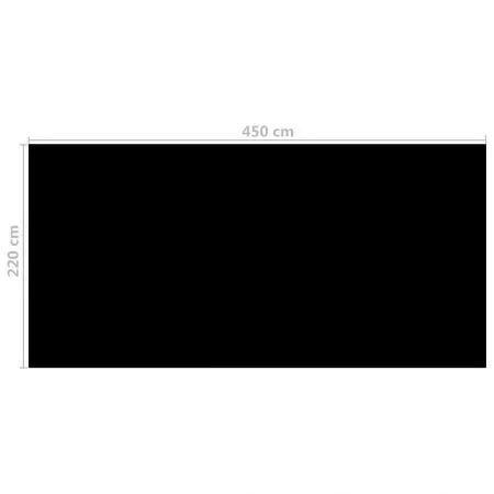 Prelata piscina, negru, 450 x 220 cm