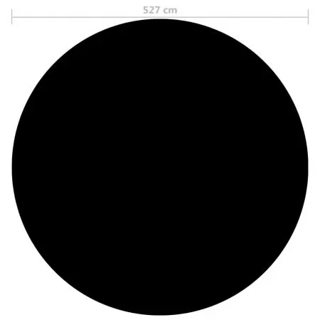 Prelata piscina, negru, 527 cm