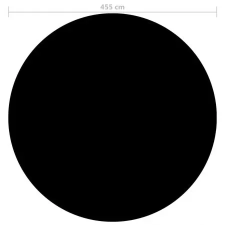 Prelata piscina, negru, 455 cm